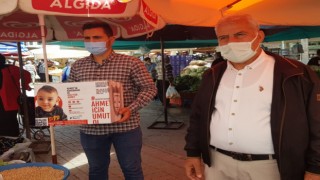 Pazarcılar odası Başkanı Hasan Yiğit esnaflarından Ahmet bebek için para topladı