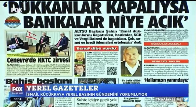 Altso Başkanı Mehmet Şahin’nin Açıklaması Fox Tv’de Gündem Oldu
