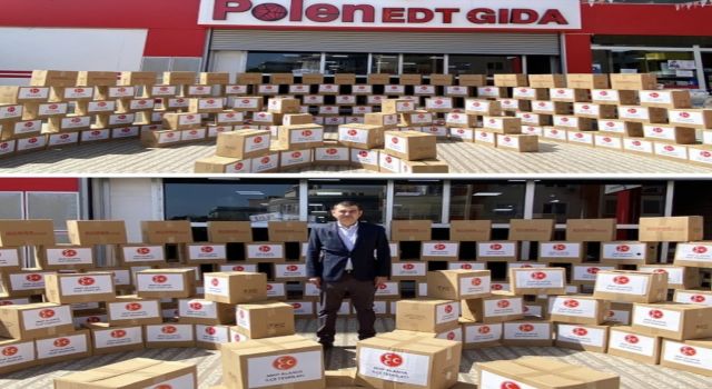 MHP ilçe teşkilatı 1500’ün üzerinde erzak kolisi dağıttı