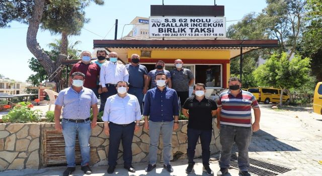 Başkan Toklu ve Çalış taksicileri ziyaret ettiler