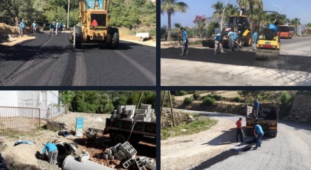 Çıplaklı Fatih caddesi’ne sıcak asfalt