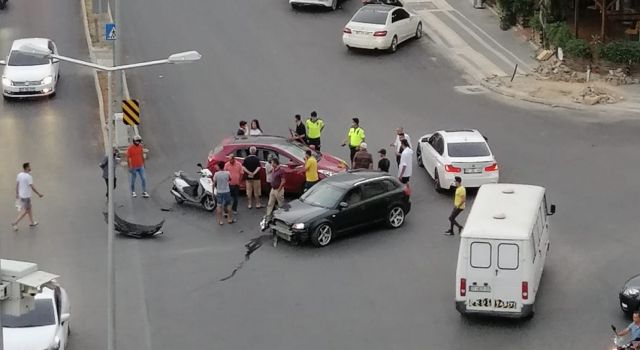 hal kavşağında kaza meydana geldi