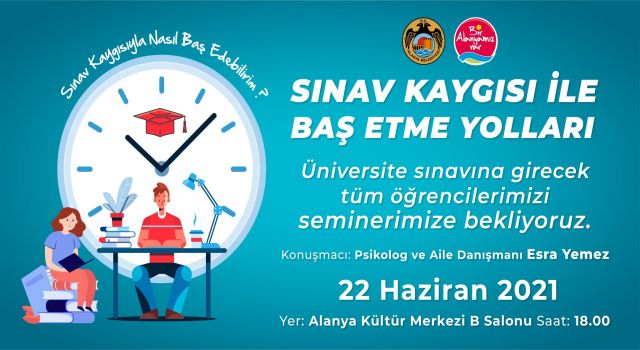 Alanya belediyesi sınava girecek öğrencilere seminer verecek