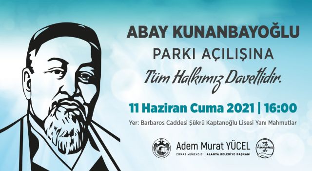 Alanya’da ünlü Kazak şair adına yapılan park açılışa hazır