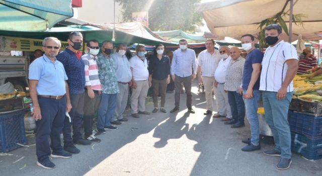Başkan Mustafa Türkdoğan konaklı pazar esnafını ziyaret etti