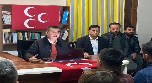MHP ilçe başkanı Mustafa Türkdoğan,Demirtaş mahallesinde partililerle bir araya geldi