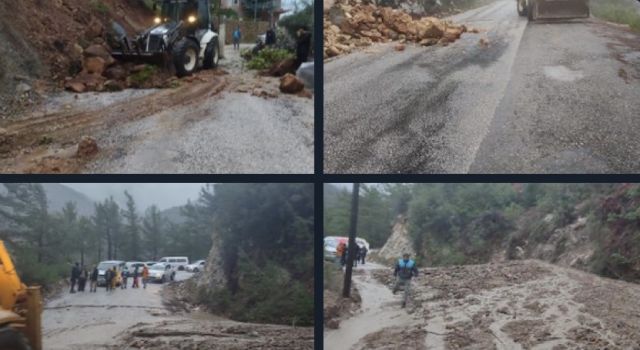 HEYELAN NEDENİYLE KAPANAN YOLLARA ANINDA MÜDAHALE EDİLDİ