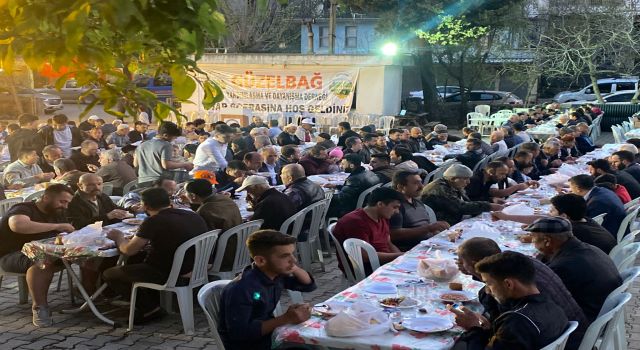 GÜYADER GELENEĞİ BOZMADI GÜZELBAĞ HALKINI İFTARDA BULUŞTURDU