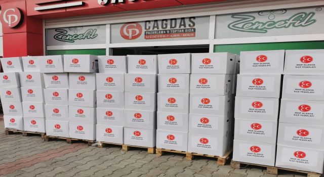 MHP ALANYA RAMAZAN PAKETLERİNİ İHTİYAÇ SAHİPLERİNE ULAŞTIRMAYA BAŞLADI