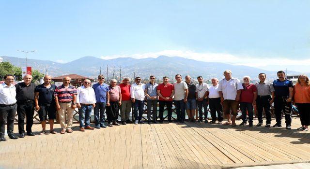BAŞKAN YÜCEL BALIKÇILAR KOOPERATİFİ ÜYELERİ İLE BİR ARAYA GELDİ