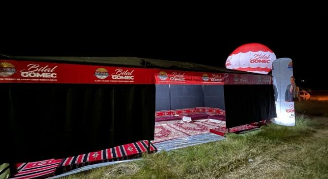 BAŞKAN ADAYI BİLAL GÖMEÇ GÖKBEL’DE ÇADIR KURDU