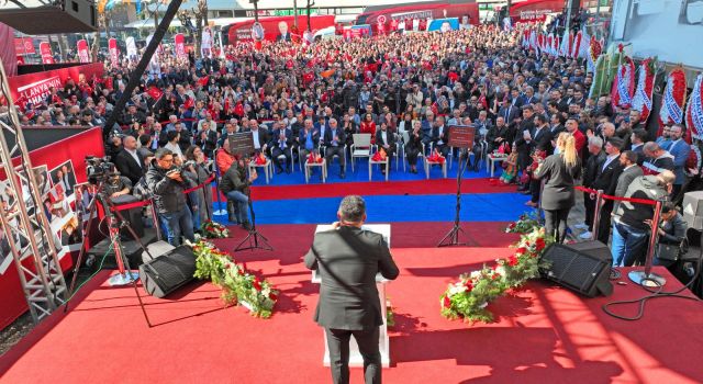 BÜYÜK BİR ÇOŞKU VE KALABALIKLA MHP SEÇMEN İLETİŞİM MERKEZİ’NİN AÇILIŞI GERÇEKLEŞTİRİLDİ ADEM MURAT YÜCEL: ALANYA’YA HİZMETİN DAHASI VAR