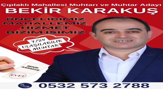 *ÇIPLAKLI MUHTARI ARI GİBİ ÇALIŞIYOR*