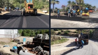 Çıplaklı Fatih caddesi’ne sıcak asfalt