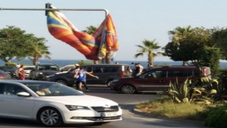 Alanya’da paraşüt düştü iki yaralı var