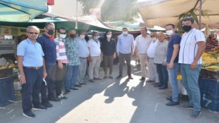 Başkan Mustafa Türkdoğan konaklı pazar esnafını ziyaret etti