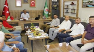 Başkan Türkdoğan vites yükseltti Ziraat odası başkanı Tahir Göktepe’yi ziyaret etti