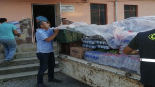 Meclis üyesi Kayhan Balta Gündoğmuş yangın bölgesindeki vatandaşlara gıda ve içecek götürdü