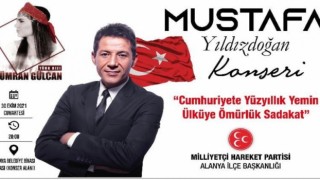 MHP Alanya'dan Cumhuriyet Şöleni'ne özel Mustafa Yıldızdoğan konseri
