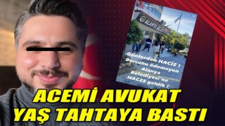 acemi avukat yaş tahtaya bastı