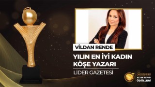 VİLDAN RENDE’YE EN İYİ KADIN KÖŞE YAZARI ÖDÜLÜ