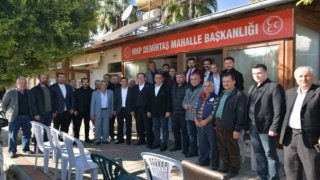 MHP ALANYA DEMİRTAŞ MAHALLESİNDE ESNAF ZİYARETİ YAPTI